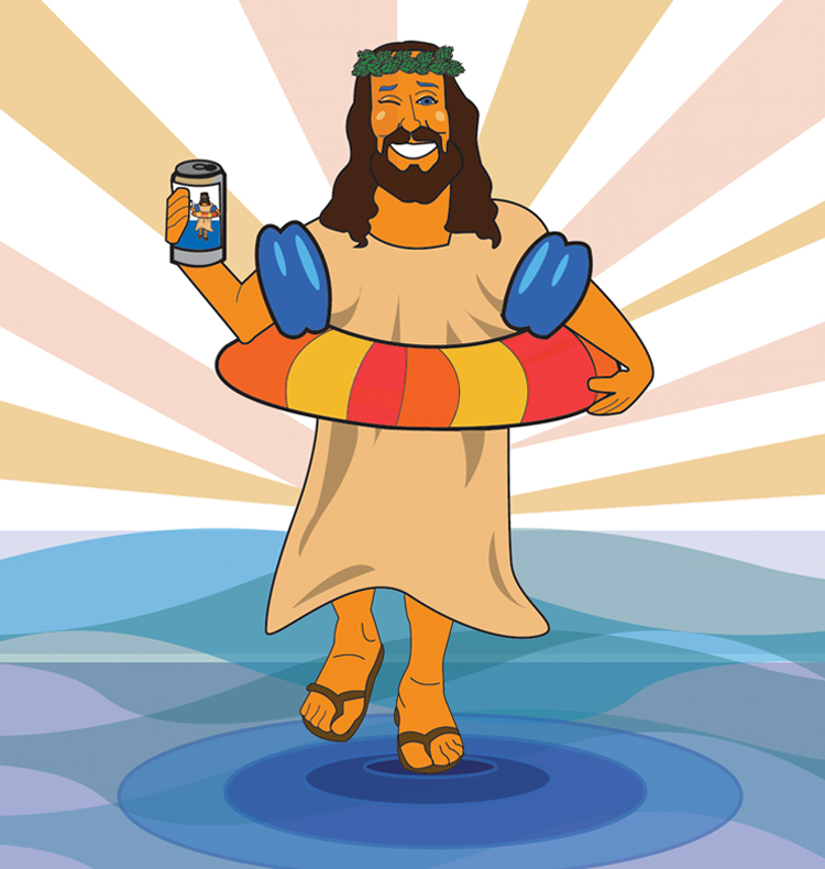 Aqua Jesus Imperial IPA Art